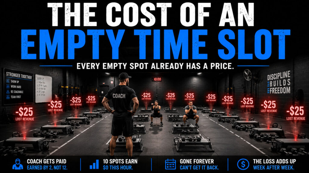 The Cost of an Empty Time Slot