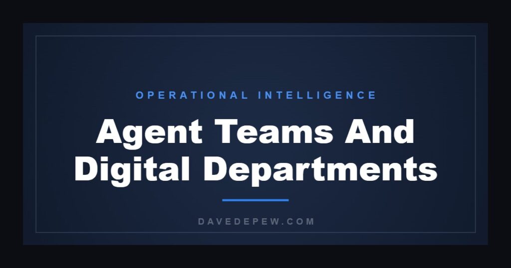 Agent Teams And Digital Departments