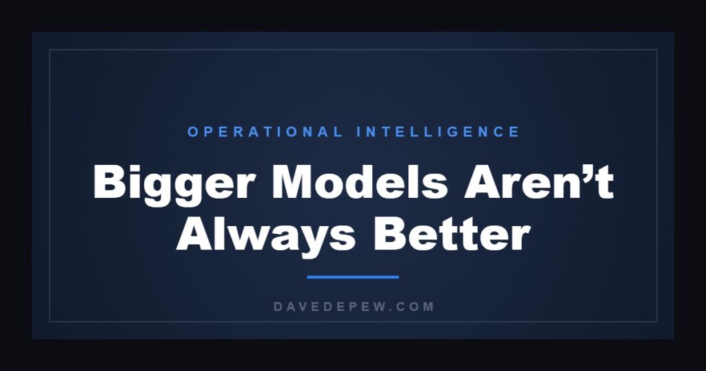 Bigger Models Aren’t Always Better