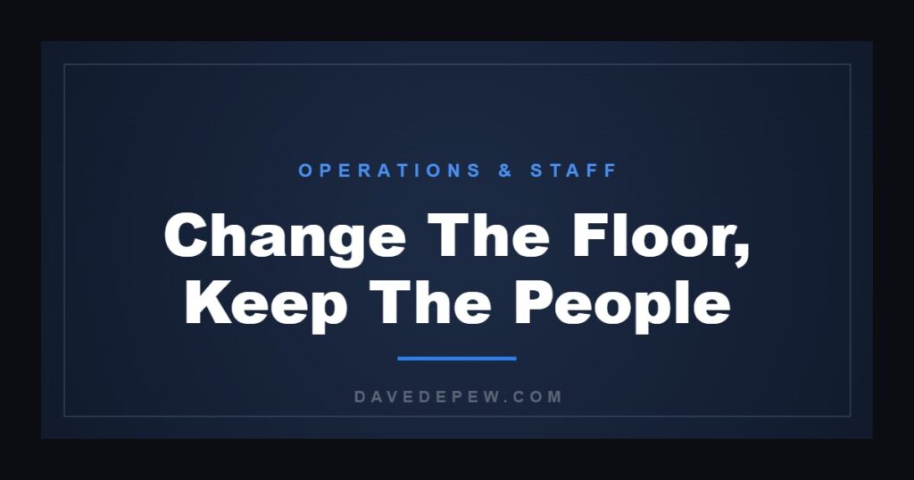 Change The Floor, Keep The People