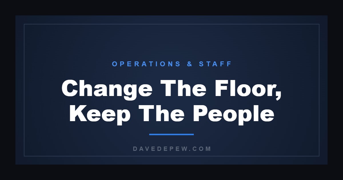 Change The Floor, Keep The People