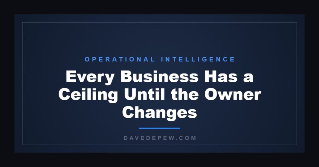 Every Business Has a Ceiling Until the Owner Changes