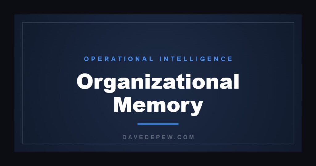 Organizational Memory