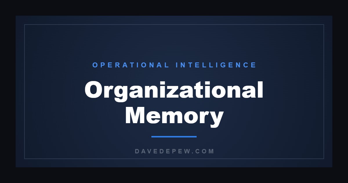 Organizational Memory