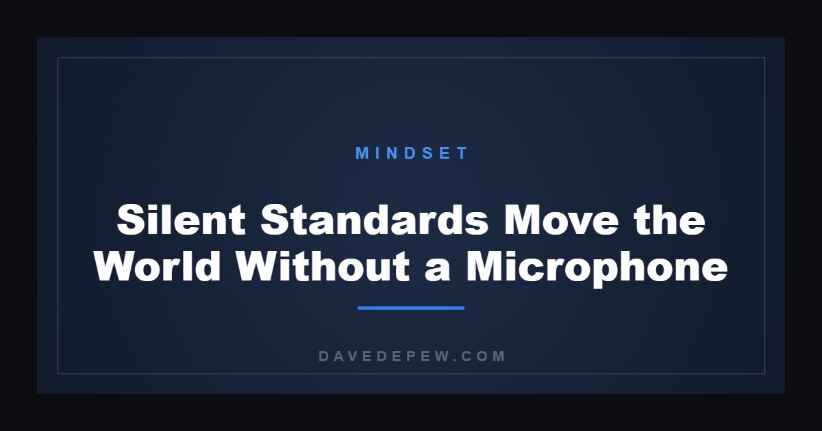 Silent Standards Move the World Without a Microphone