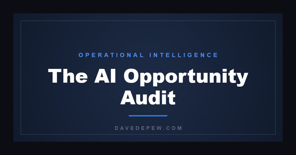 The AI Opportunity Audit