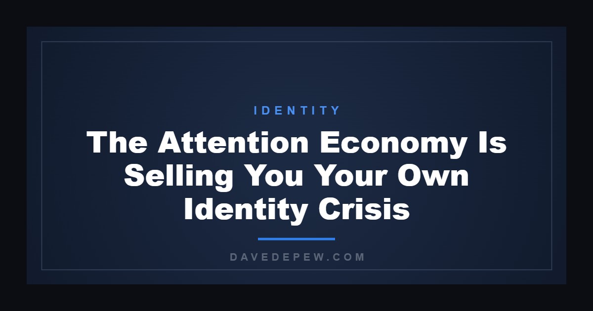 The Attention Economy Is Selling You Your Own Identity Crisis