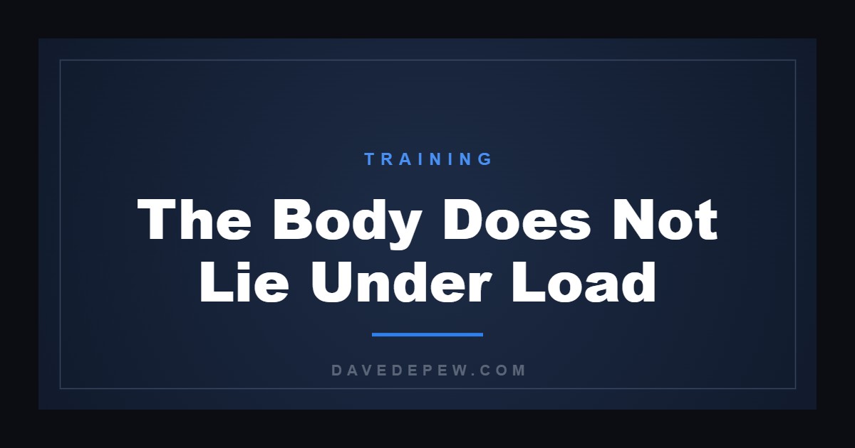 The Body Does Not Lie Under Load