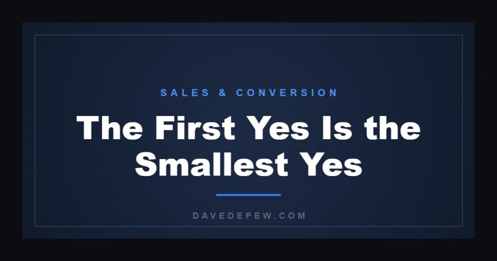 The First Yes Is the Smallest Yes