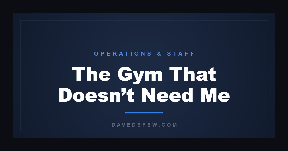 The Gym That Doesn’t Need Me