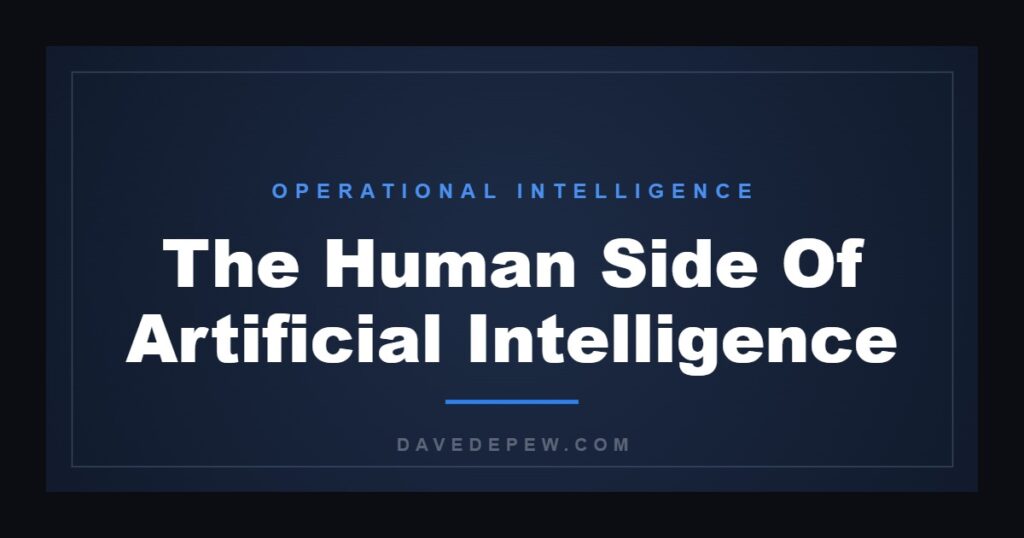 The Human Side Of Artificial Intelligence