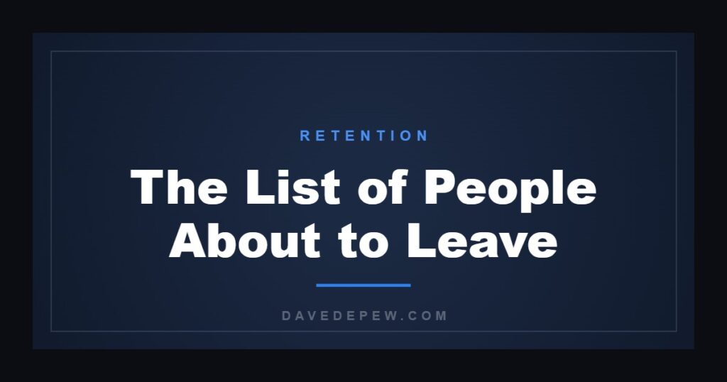 The List of People About to Leave