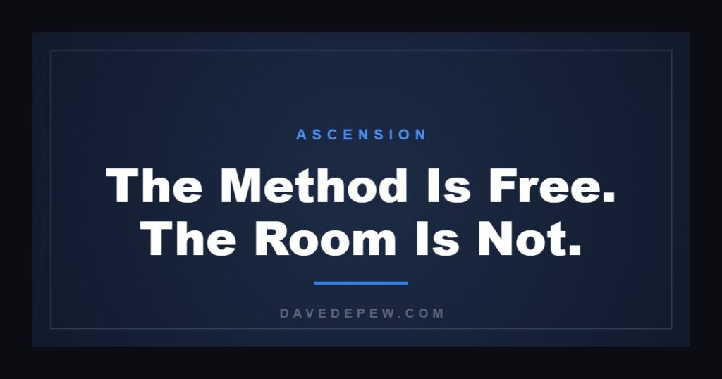 The Method Is Free. The Room Is Not.
