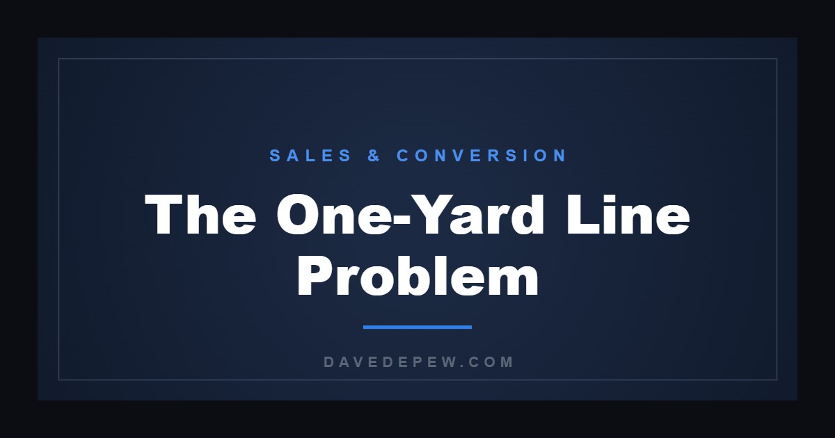 The One-Yard Line Problem