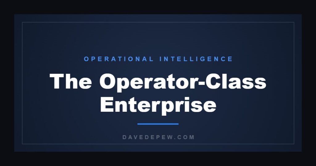 The Operator-Class Enterprise