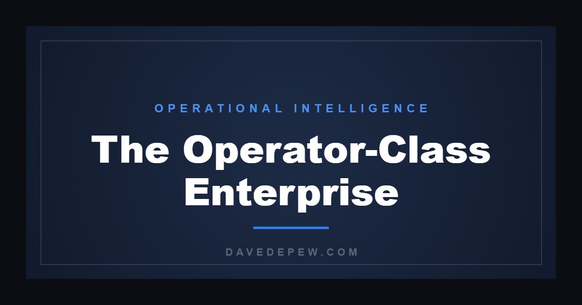 The Operator-Class Enterprise
