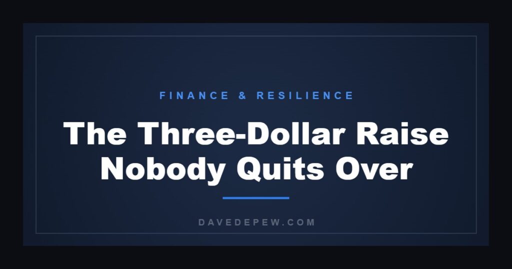 The Three-Dollar Raise Nobody Quits Over