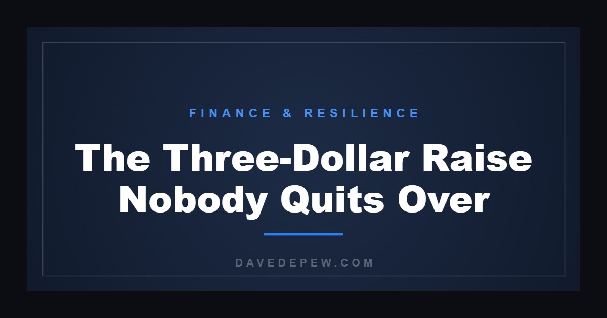 The Three-Dollar Raise Nobody Quits Over