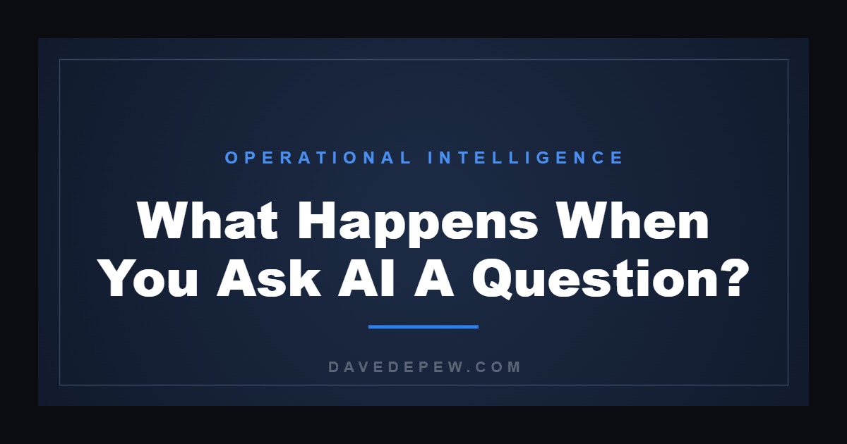 What Happens When You Ask AI A Question?