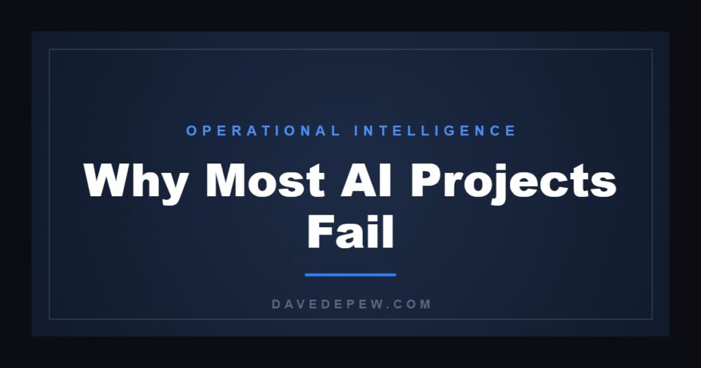 Why Most AI Projects Fail