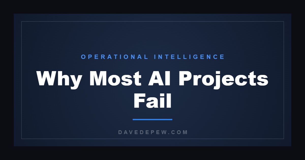 Why Most AI Projects Fail