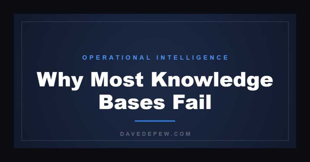 Why Most Knowledge Bases Fail
