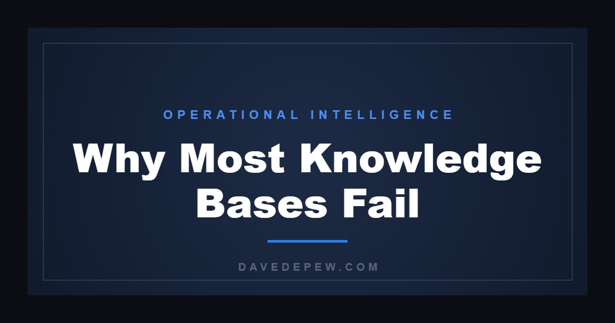 Why Most Knowledge Bases Fail