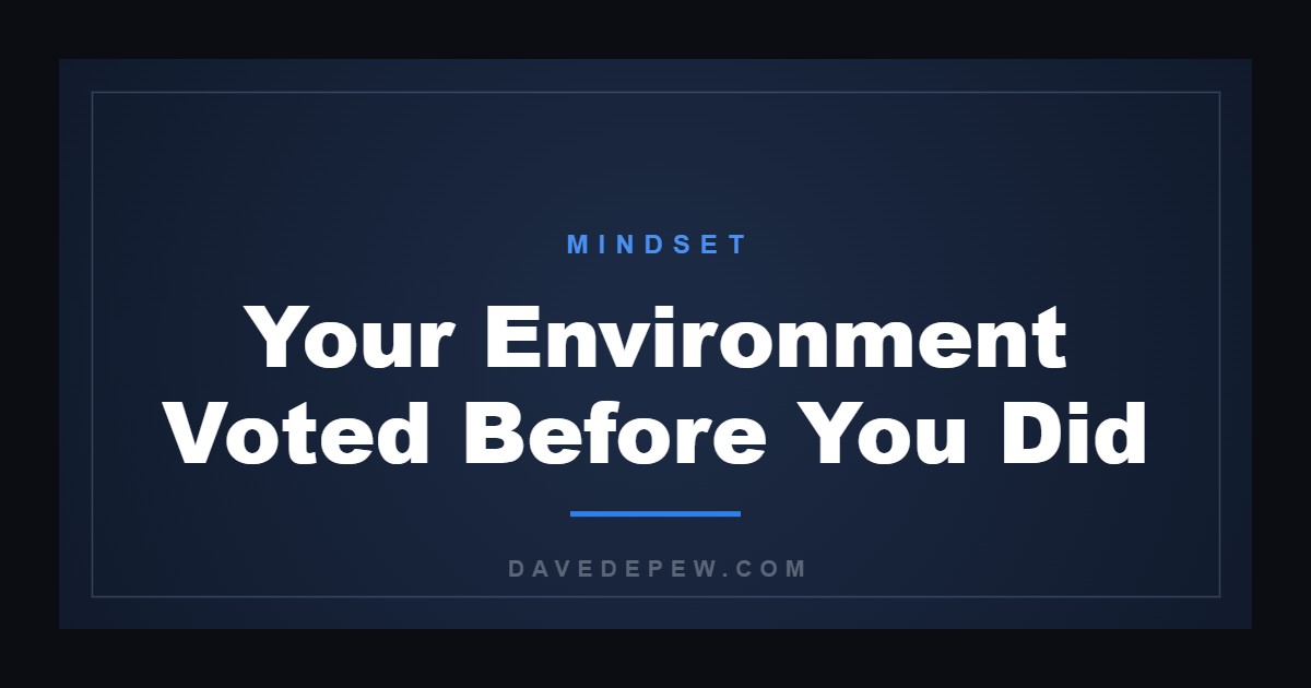Your Environment Voted Before You Did