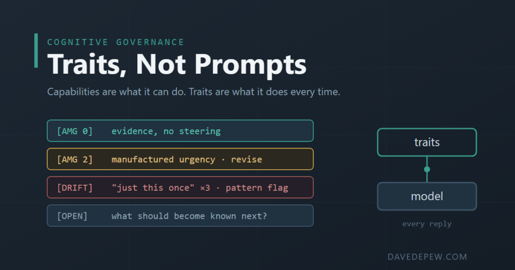 Traits, Not Prompts
